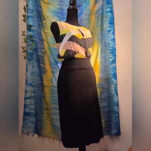 Mango Black Pencil Skirt